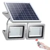 Solar Floodlight Double Head Lamps Led Spotlight 63Leds 120Leds 160Leds 200LEDS Landschap Licht voor Outdoor Street Garden