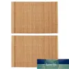 2pcs mode bambu trä placemats anti-slipbord matta vattentäta badmattor fabrikspris expert design kvalitet senaste stil ursprungliga status