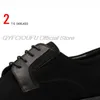 Cabeça redonda Mens Oxford vestido sapatos de couro genuíno handmade preto lace-up festa clássico casamento casamento camurça formal sapato para homens