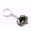 Portachiavi Mengtuyi Accessorio del gioco Portachiavi Metal Gear Toppe in ferro massiccio DiamondDogs ZanzibarLand Portachiavi Regalo Chaveiro Geometric Smal22