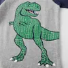 Прыжки метров животных печатать детские футболки 100% хлопок детская одежда динозавры тройники моды мальчики летние топы 210529