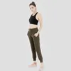 Женские брюки для йоги для тренировок, спортивные брюки для бега с карманом на шнурке, свободные зауженные брюки для бега для фитнеса, брюки для отдыха4305170