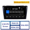 2 DIN 자동차 DVD 플레이어 9 "Android 10.0 멀티 터치 스크린 무선 GPS 네비게이션 2004-2009 Mazda 3 WiFi Aux FM / AM 블루투스