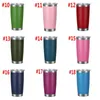 Mokken Mode 20oz Drink Cup18Color Tumbler met Deksel Roestvrij staal Wijnglas Vacuüm Geïsoleerde Cup Travel Eeb6516