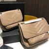 Classic Shoulder Bag Cowhide Leather Crossbody Bags Multiple Colors Humanoid Pattern Solid Color Purse High Quality Flap Messenger Wallet Underarm Shoulder Bags