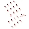 False Nails 24pcs Fake With Glue Leopard Printed Type Long Coffin Paragraph Removable Fashion Manicure Press On Designs