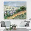 Pintura de Monet, pintura de pared de lirios de agua abstractos famosos, arte de pared verde y azul, decoración del hogar, pintura impresa