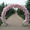 Bröllop Bakgrund dekor Cherry Blossom Arch Artificial Flower Stand Window Party Födelsedag Artificial Flower Cherry Shelf Frame