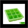 Housekeeping Organization Home Gardencubes Safety Sile Baby Storage Fruit Breast Milk Zer Ice Cube Mold Maker Box Container Bottles & Jars Dr