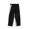 IEFB High Street Fashion Design Men's Straight Trousers Spring Contrast Color Patchwork Raw Rage Vintage Streetwear Pants 210524