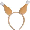 Criações peluche torrado turquia chapéus Headband para Ação de Graças e Fato de Halloween Dress Up Party Accessory Decoration