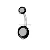 Surgical Stainless steel Cubie zircon Diamond Navel ring Belly button Piercing Body Jewelry for women fashion will and sandy