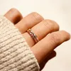 Bohemian Rainbow Evil Eye Rhinestone Fyllda Guldband Ringar För Kvinnor Vintage Ladies Midi Kunle Finger Ring Beach Smycken Julklapp