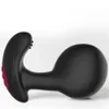 Vibrador anal inflável vibrador sem fio controle remoto masculino massageador de próstata enorme plug anal expansão brinquedos sexuais para casais 210720