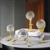 Nordic Style Crystal Ball Heminredning Desk Resin Ornaments Yard Garden Figurine Kontor Sovrum Vardagsrum Dekoration Tillbehör 210811