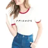 Friends Tv Shows Women Hipster Shirts Tumblr Graphic T-shirt Ringer Tee T Shirt Fashion Cotton Clothing Top 210607