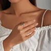 New Original Jewelry With Side Stones Moonstone Fox Open Ring Special Niche STYLE CRYSTAL JEWEL S925 Silver Ring81720252084889