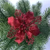 9cm Christmas Tree Ornaments Indoor Decorations Golden Pink Blue Rattan Flower In 12 Colors Decor MH10323