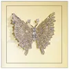 925 Srebrne broszki dla kobiet Butterfly t Diamant Cubic Cyrkonia High-end Exquisite Big Brooch Corsage Płaszcz Pin Fine Jewelry