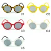 Enfants taille classique lunettes de soleil rondes mignon bonbons couleurs cadre avec petites lentilles rondes belles filles et garçons lunettes de mode