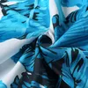 Robes décontractées Feuilles tropicales Imprimer Femme Robe Dames Été Sans manches U-Cou A-ligne Bohème Courte Imprimé Lâche Robe d'été