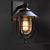 Outdoor Wall Lamps HAWBOIRRY LED European Retro Industrial Creative Personality Cafe Door Light Aisle Corridor Bar Decorative Lamp