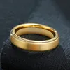 Link Chain Black Gold Color Tungsten Ring Men Carbide verlovingsringen Sieraden Matborstige bruiloft Anillos Band usa maat 6 tot 12 trum22