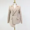 High Quality Korean Office Lady Work Blazers Coat Women Autumn Fashion Business Ruffles Long Sleeve Causal Suit Outerwear 210514
