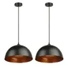 Vintage Black Pendant Lights American Amber Metal Lampe Bulbe Dinning Room Kitchen Home Decor Planetarium Lamps