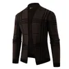 Men's Sweaters 2021 Fashion Autumn And Winter European American Trendy Plaid Sweater Slim Casual British Cardigan Jacket
