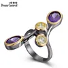 DreamCarnival1989 Creative-Ring for Women Multi-Colors Zircon Delicato gioielli femminili Anello lungo Dating Party Must Have WA11793 211217
