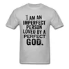Men's T-Shirts Imperfect Person Perfect Love T-shirt Men God T Shirt Christian Tshirt Jesus Tops Letter Tees Vintage Saying Clothing White
