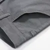 Pantalon décontracté élastique en coton pour hommes, couleur unie, longueur à la cheville, pantalon d'affaires de haute qualité, pantalon quatre saisons 210702