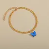 Butterfly charm anklet chain summer beach gold Ankle Chains foot bracelet fashion jewelry