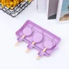 Été créativité bricolage Silicone crème glacée moule Popsicle maison dessin animé maison enfants mignon 210423