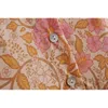 Летние Boho стиль женская цветочная напечатана V-образным вырезом с коротким рукавом платье юбка юбка женская винтажная мода 210514