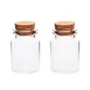 Nouveau 10pcs / set 30 * 40mm 15ml mini bouteilles en verre bouteille vide échantillon bac de stockage pots avec bouchons en liège - transparent 210330