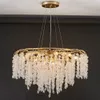 Lyxigt vardagsrum dekoration kristall ljuskrona moderna hängande ljus för sovrum cristal lampen