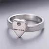 Anello di design placcato in argento con cuore per regalo di fidanzamento per uomo e donna, amante dei gioielli di nozze