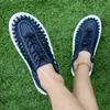 Mężczyźni Sandały Lato Wysokiej Jakości Handmade Splot Męskie Buty Slip-on Outdoor Casual Plaża Mężczyźni Sandały Plaża Mieszkanie