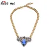 Modern Women Blue Classic Quartz Evening Dress Party Necklace Factory Wholesale Chokers