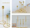 Metalen kaarshouders gouden kandelaar mode bruiloft kaarsen stand prachtige kandelaars kerst tafel home decor SN2795