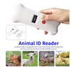 Xiruoer Friendly Lettore di chip per animali a forma di osso ISO11784/785 Scanner per animali domestici Lettore di microchip impiantato Identificazione degli animali 32 record Memorry Lettori di ID USB 5 Set