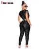 Plus Size Glitter Sequin Sleeveless BodyCon Jumpsuit Sexig Women Club Clothes Luxury Birthday Party Club Outfits Jump Suits 5xl 210709