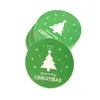 100PCS Christmas Tags Paper Red Green Gift Wrap Party Hanging Price Label Hang Tag Message Cards DIY Gifts 923 B3