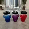 Waterpijpen Skull Slide Glas Oliebrander Waterpijp Bong Mini stijl gekleurde rokende bubbler Pijpen