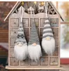 Décorations de Noël Santa Faceless Doll Drop Ornements Stand Dolls Mid-year Decoration Cotton Pendant Festival Decor Noel Happy New Year