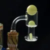 Курение Terp Slurpers Quartz Banger с 3 жемчугом (большой, средний, маленький) набор свечения в темных вакуумных гвоздей для стеклянных бонгов