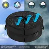 Furniture Accessories 18" Round Umbrella Base Weight Bag Weatherproof Outdoor Parasol Beach Tent Stand for Home Hotel Use XBJK2106