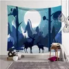 Tapestries Yaiapeet 1pc Mountain Wall Tapestry Mooie Bos Opknoping Polyester Plant Scenic Home Decor voor Slaapkamer